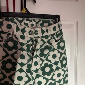 PacSun Green Floral Patterned Women's Jeans